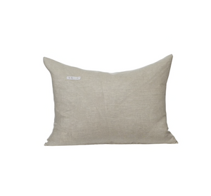 Black Velvet Two Tone Small Lumbar Pillow