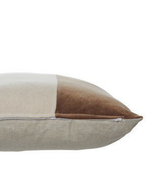 Taupe Two Tone Pillow 22x22