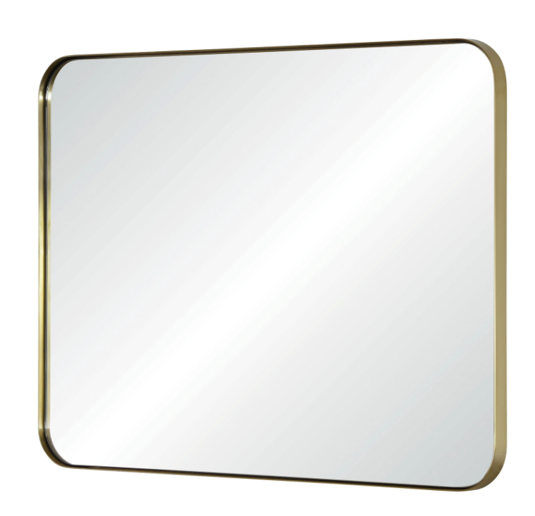 Steel Mirror- Brass