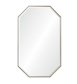 Geo Mirror- Brass