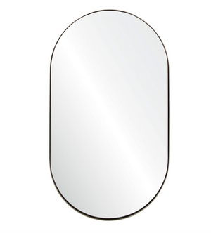 Oval Mirror- Silver