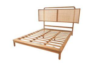 Cane Bed Frame Natural - Queen or King