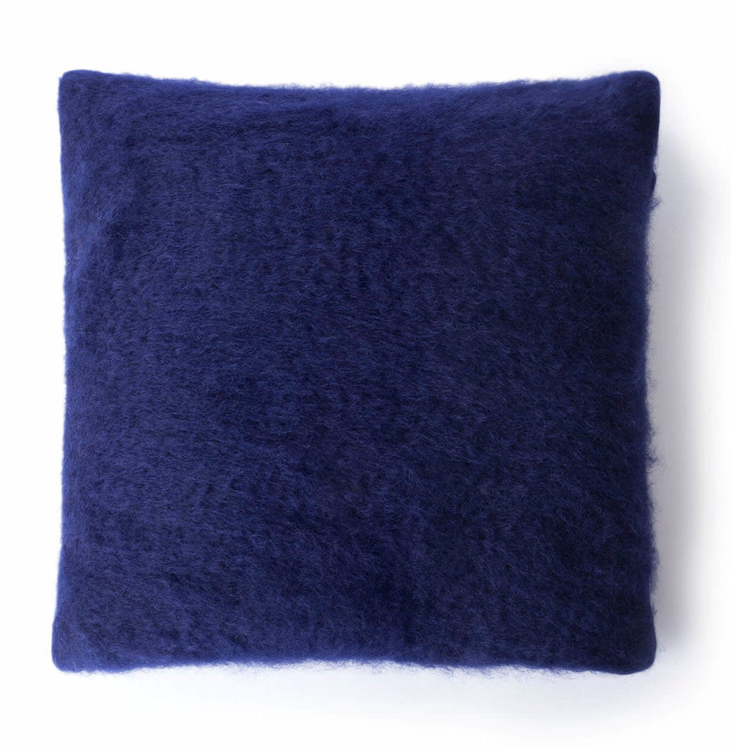 Blue Mohair Pillow Case