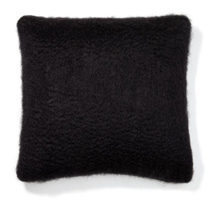 Black Mohair Pillow Case